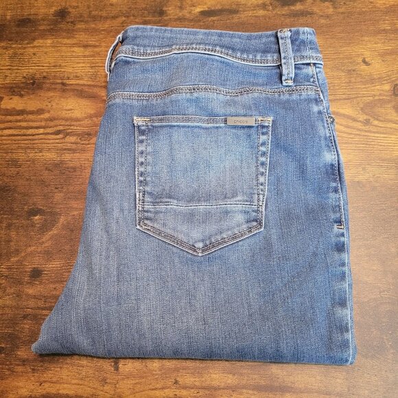 Chico's Jeans Womens Chico's Size 1= 8 Slimming Girlfriend Crop Tummy Control - Picture 3 of 11